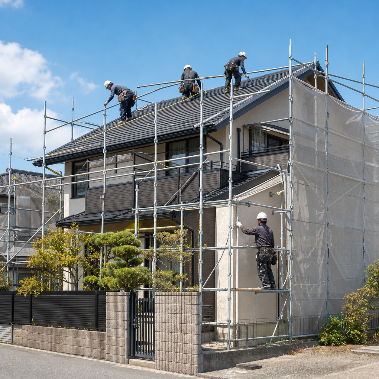 屋根工事のサンプル画像