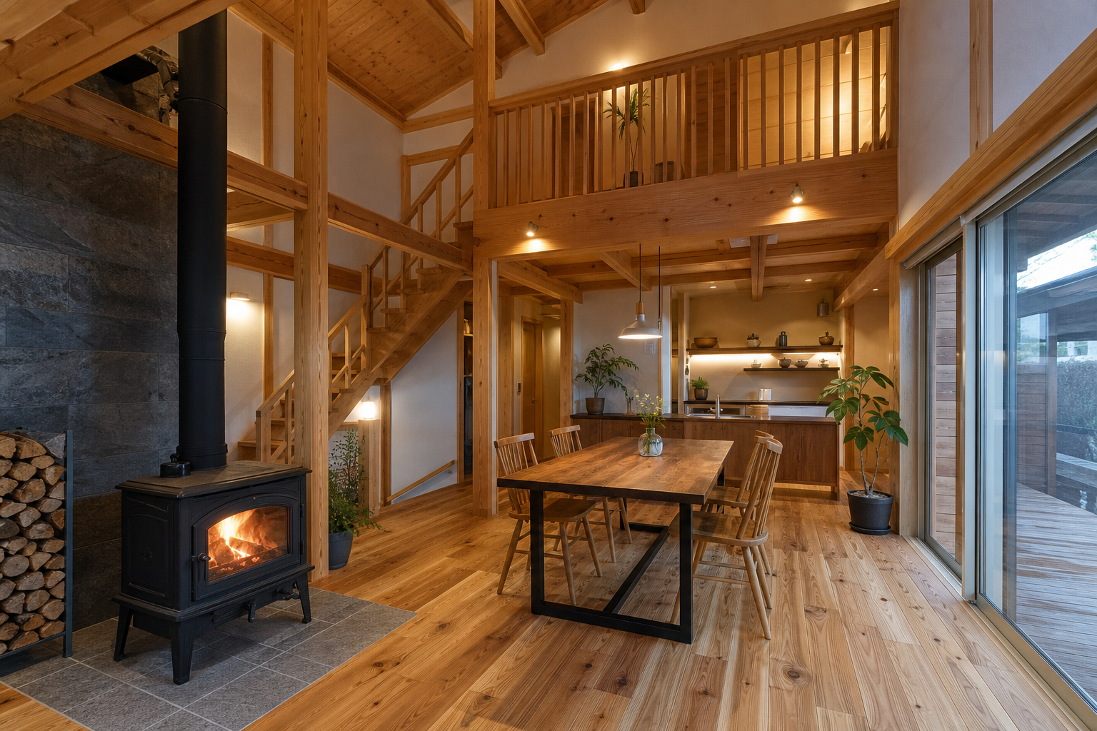木の住まいの施工イメージ